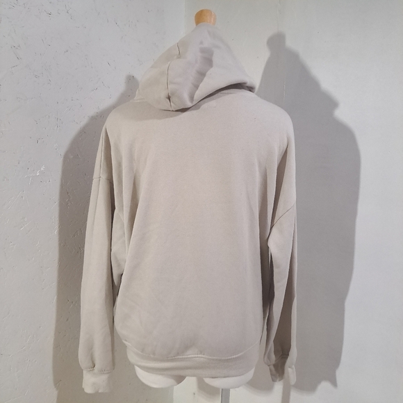 Refuge | Tan pullover good vibes butterfly graphic hoodie - Picture 4 of 10